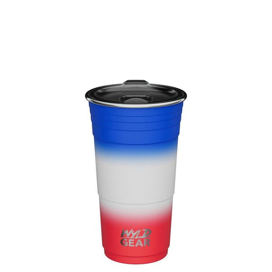 CUPĂ Termo WYLD CUP 16 OZ Roșu/Alb/Albastru Herbertz - Oțel Inoxidabil, Izolație Dublă