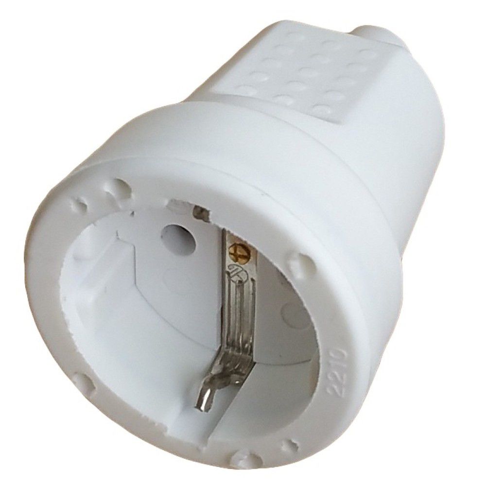 Cuplă Schuko Cauciucată Albă IP20 OEM - Siguranță și Design Elegant - 2