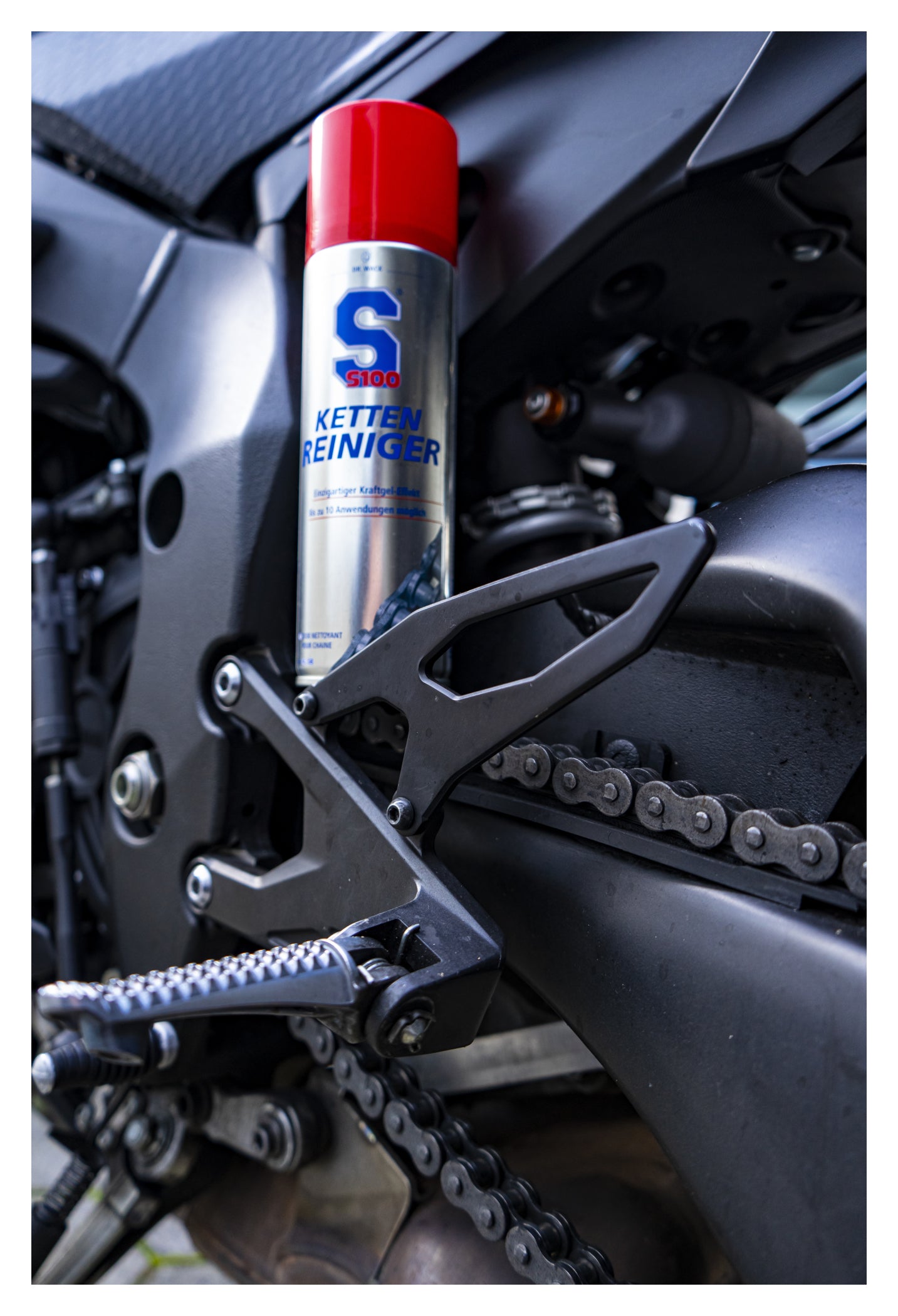 Curățitor Lanț S100 - Protecție Uzură, Îndepărtează Grăsimea