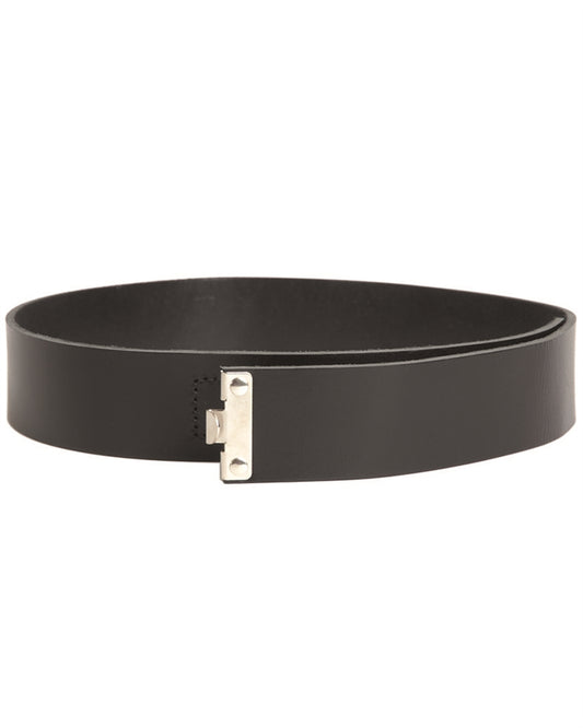 Curea din Piele Mil-Tec RW – Lățime 45 mm, Fără Cataramă, Neagră