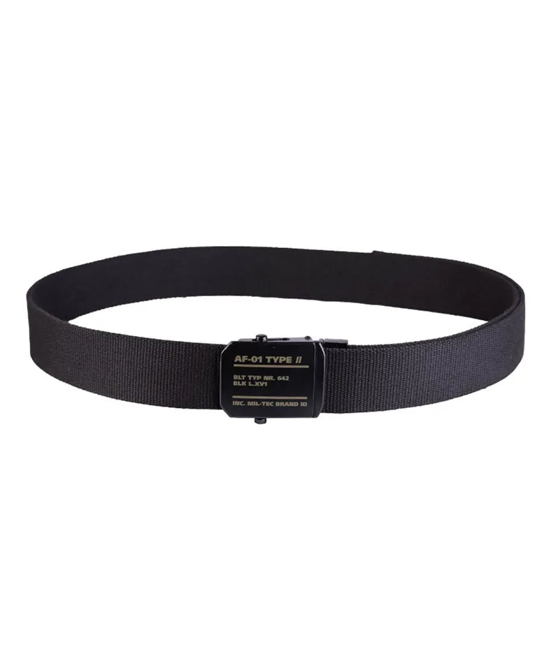Curea Neagră AF-01 – 4 cm, Tactică, Reglabilă, Cataramă Metalică Mată