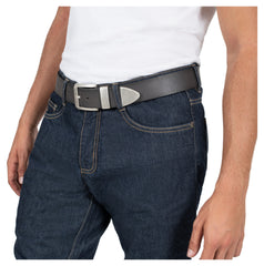 Curea Piele DL-AC-9 Louis - Gri Vintage, Robustă