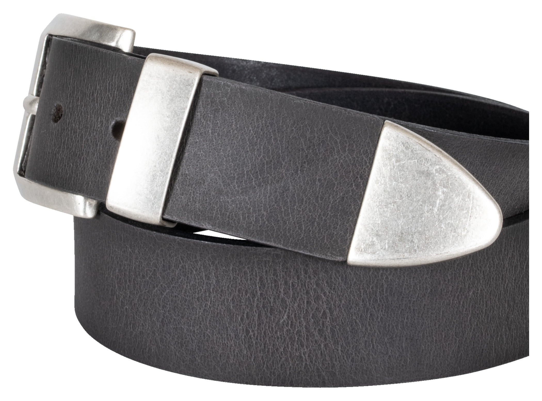 Curea Piele DL-AC-9 Louis - Gri Vintage, Robustă