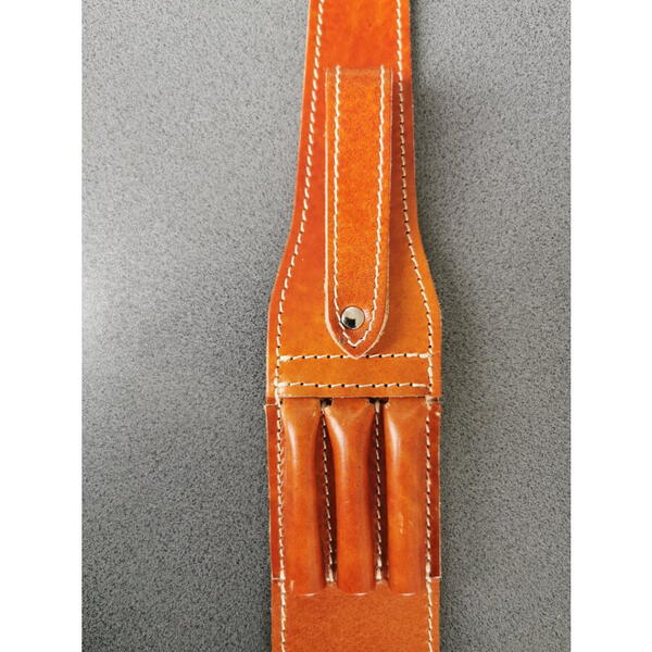 Curea Piele Maro ARROW INT. - Carabina 3 Posturi, Confort Sporit - 2