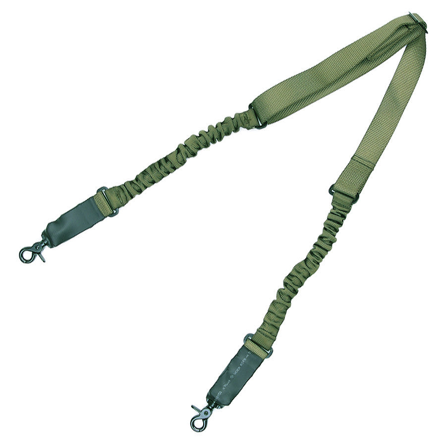 Curea Pușcă cu 2 Amortizoare Verde Tactical - Control Absolut și Confort Dinamic