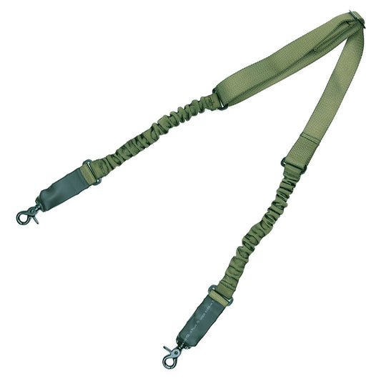 Curea Pușcă cu 2 Amortizoare Verde Tactical - Control Absolut și Confort Dinamic