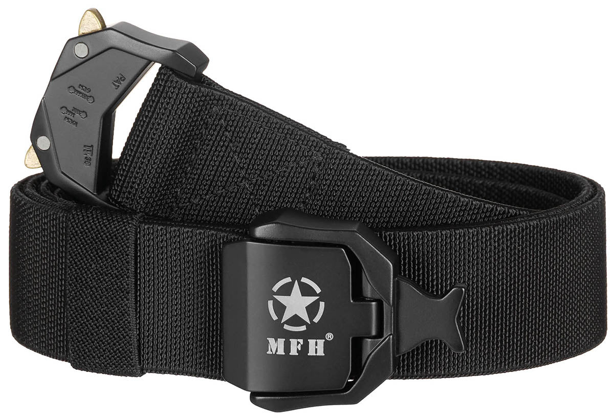 Curea Quick Release Negru MFH - Elastică, Lungime Max 130cm