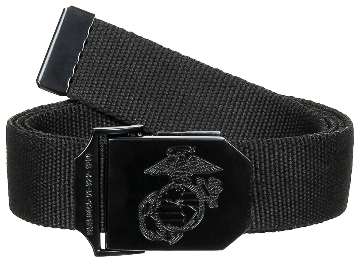 Curea Stil USMC Negru MFH - Reglabilă 130cm, Poliester/Bumbac