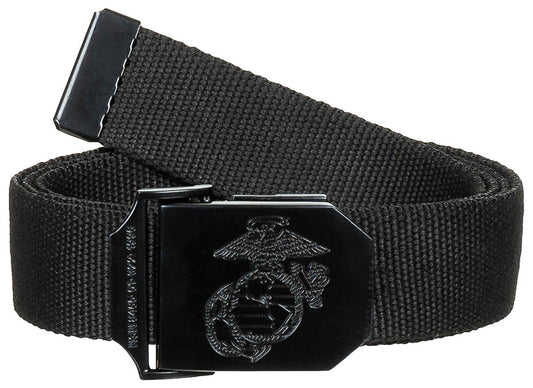 Curea Stil USMC Negru MFH - Reglabilă 130cm, Poliester/Bumbac