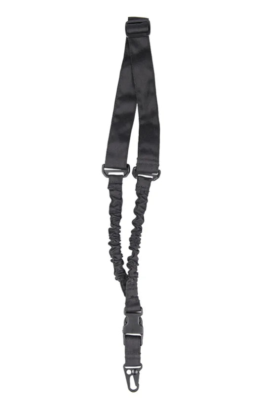 Curea Tactică Black Basic 1-Point cu Bungee – Sling Reglabil pentru Arme Lungi