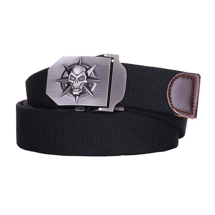 Curea Tactică Tropenkoppel style 5 Skull/ster Negru - Atitudine și Fiabilitate Garantate