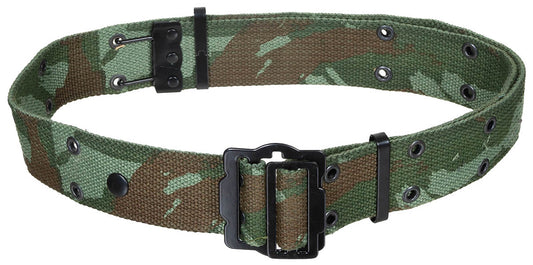 Curea tip Lochkoppel Franțuzesc Camuflaj - Reglabilă 120cm, Bumbac/Poliester