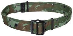 Curea tip Lochkoppel Franțuzesc Camuflaj - Reglabilă 120cm, Bumbac/Poliester