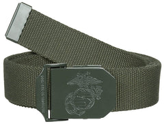 Curea USMC Verde Oliv MFH - Ajustabilă 130cm, Poliester/Bumbac