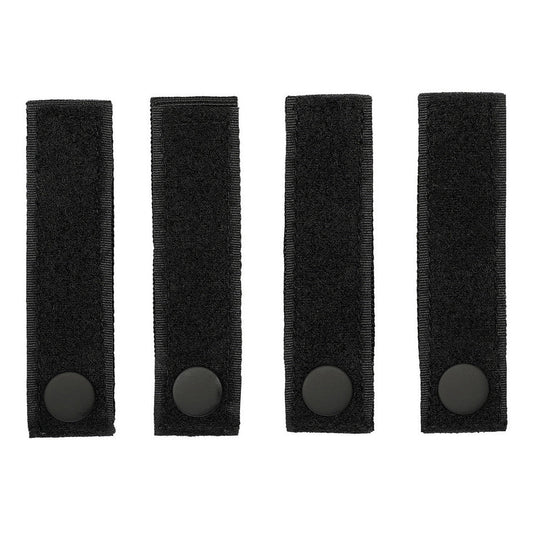 Curele MOLLE strap hook + loop 4 buc Negru - Adaptează Sistemul MOLLE