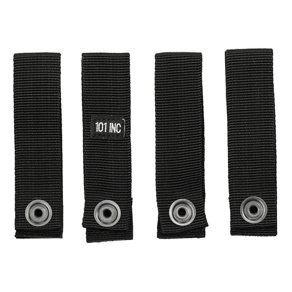 Curele MOLLE strap hook + loop 4 buc Negru - Adaptează Sistemul MOLLE