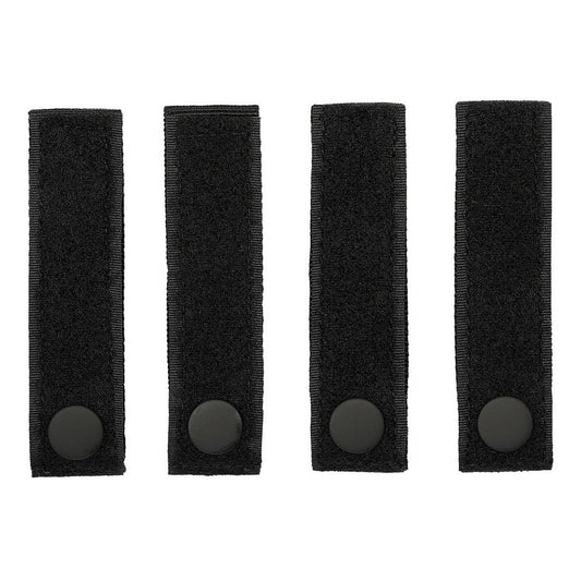 Curele MOLLE strap hook + loop 4 buc Negru - Adaptează Sistemul MOLLE