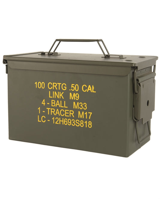 Cutie de Muniție Mil-Tec US M2A1 Cal. .50 – Oțel, 28 x 14 x 18,5 cm
