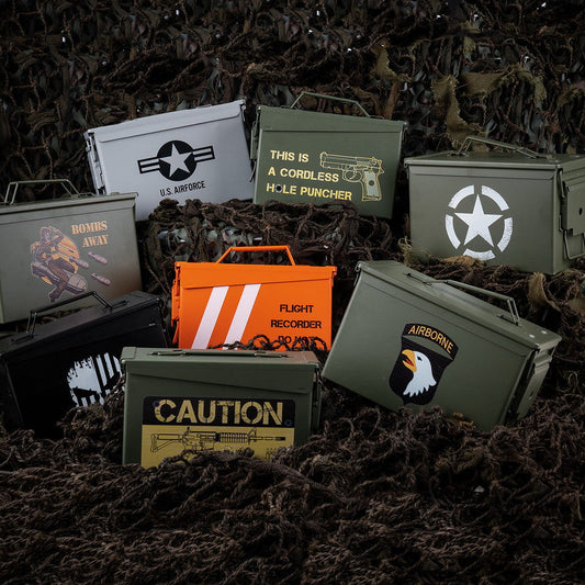 Cutie de Munitie Munitiekist 50 Cal. US Army star Verde - Stocare Tactică Robustă
