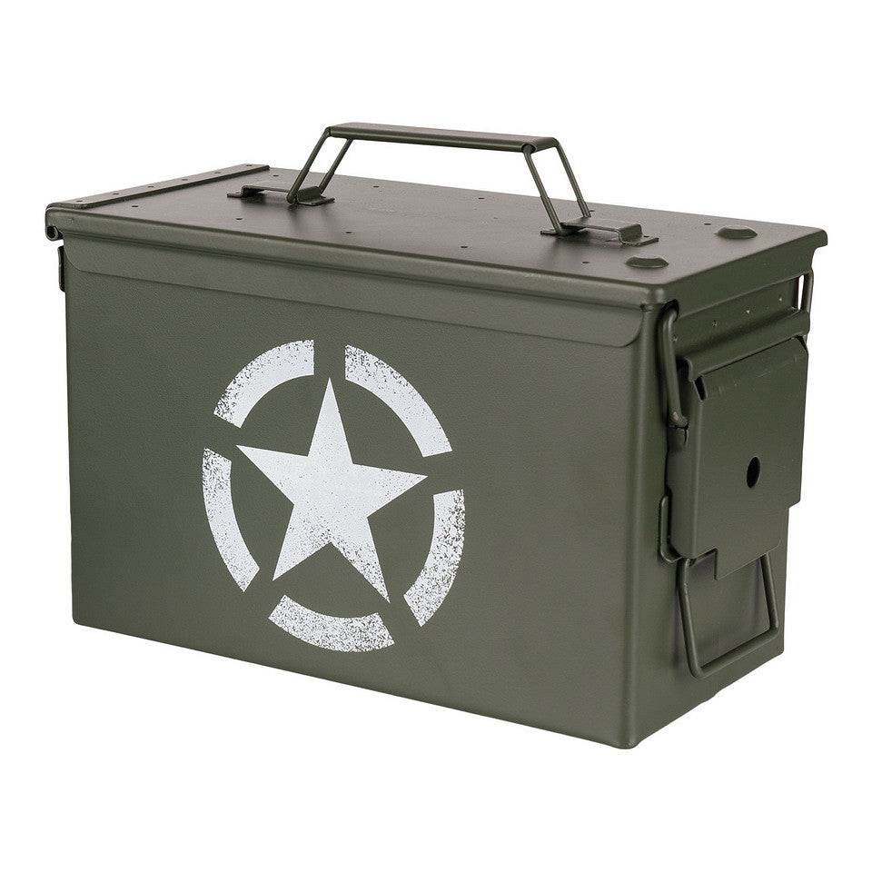 Cutie de Munitie Munitiekist 50 Cal. US Army star Verde - Stocare Tactică Robustă