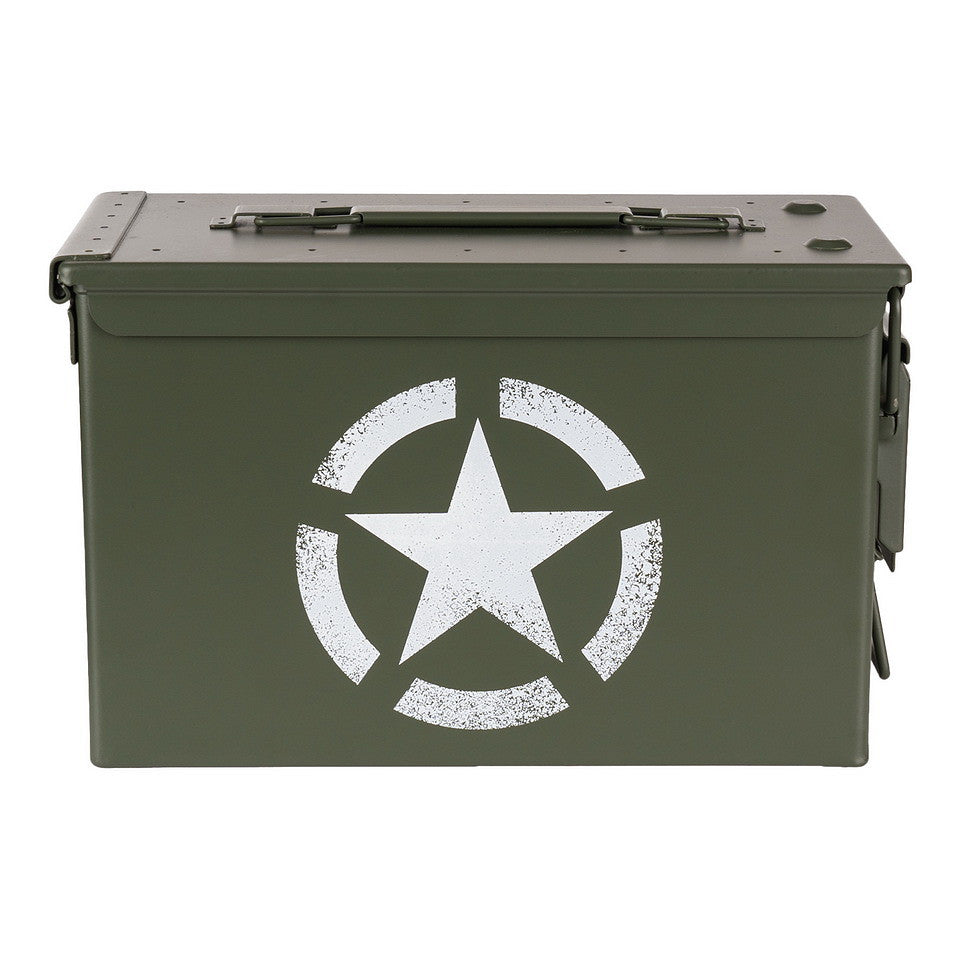 Cutie de Munitie Munitiekist 50 Cal. US Army star Verde - Stocare Tactică Robustă