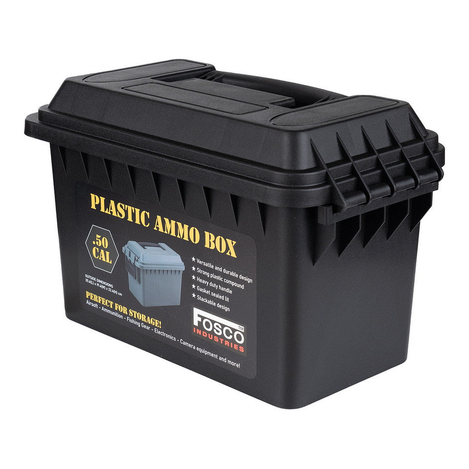 Cutie Depozitare Munitie Plastic Cal .50 Negru - Organizare Tactica Superioara