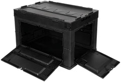 Cutie Depozitare Plastic 60L Negru MFH - Pliabilă, Stivuibilă