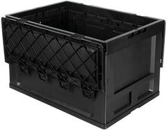 Cutie Depozitare Plastic 60L Negru MFH - Pliabilă, Stivuibilă