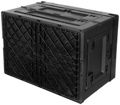 Cutie Depozitare Plastic 60L Negru MFH - Pliabilă, Stivuibilă