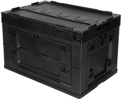 Cutie Depozitare Plastic 60L Negru MFH - Pliabilă, Stivuibilă