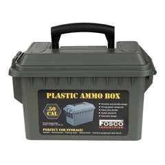 Cutie Depozitare Plastic Munitie box .50 Cal Groen - Protecție Tactică Esențială