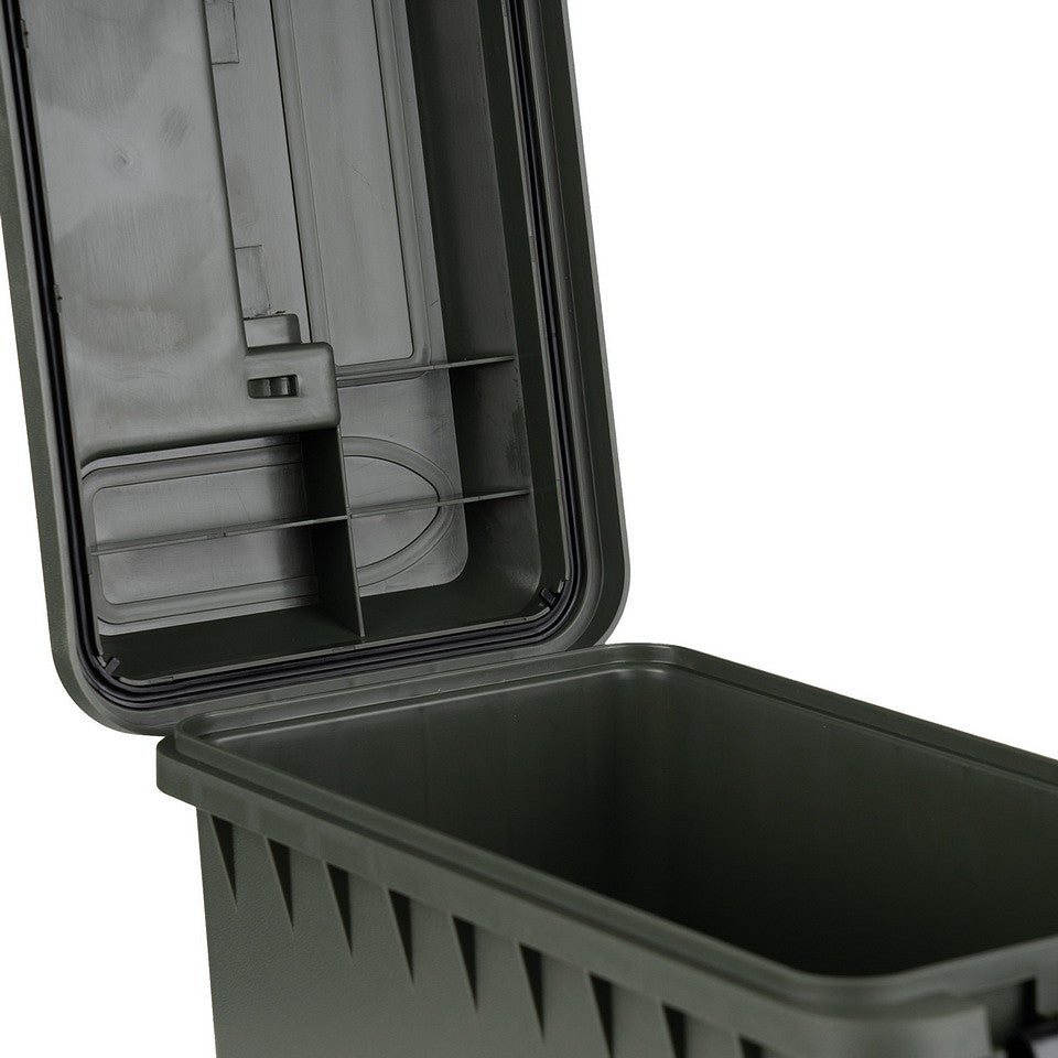 Cutie Depozitare Plastic Munitie box .50 Cal Groen - Protecție Tactică Esențială