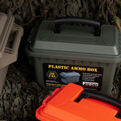 Cutie Depozitare Plastic Munitie box .50 Cal Groen - Protecție Tactică Esențială