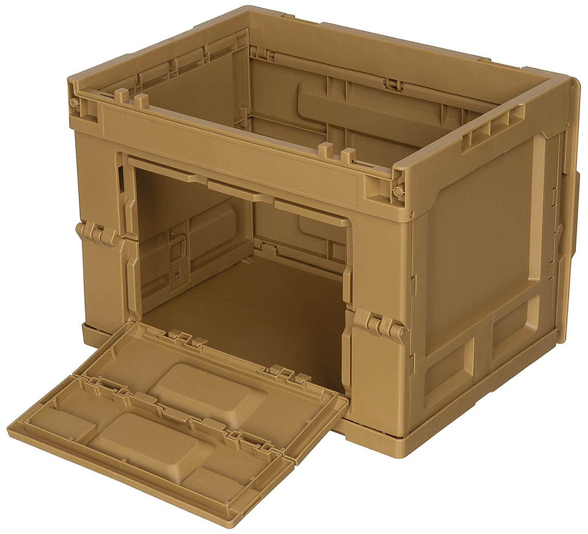 Cutie Depozitare Plastic Pliabilă Khaki MFH - 20 Litri, Stivuibilă
