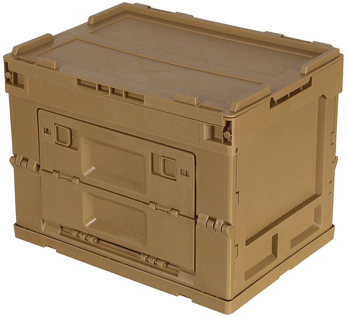 Cutie Depozitare Plastic Pliabilă Khaki MFH - 20 Litri, Stivuibilă