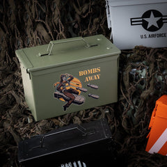 Cutie Munitie 50 Cal. Bombs Away Verde - Organizare Strategică