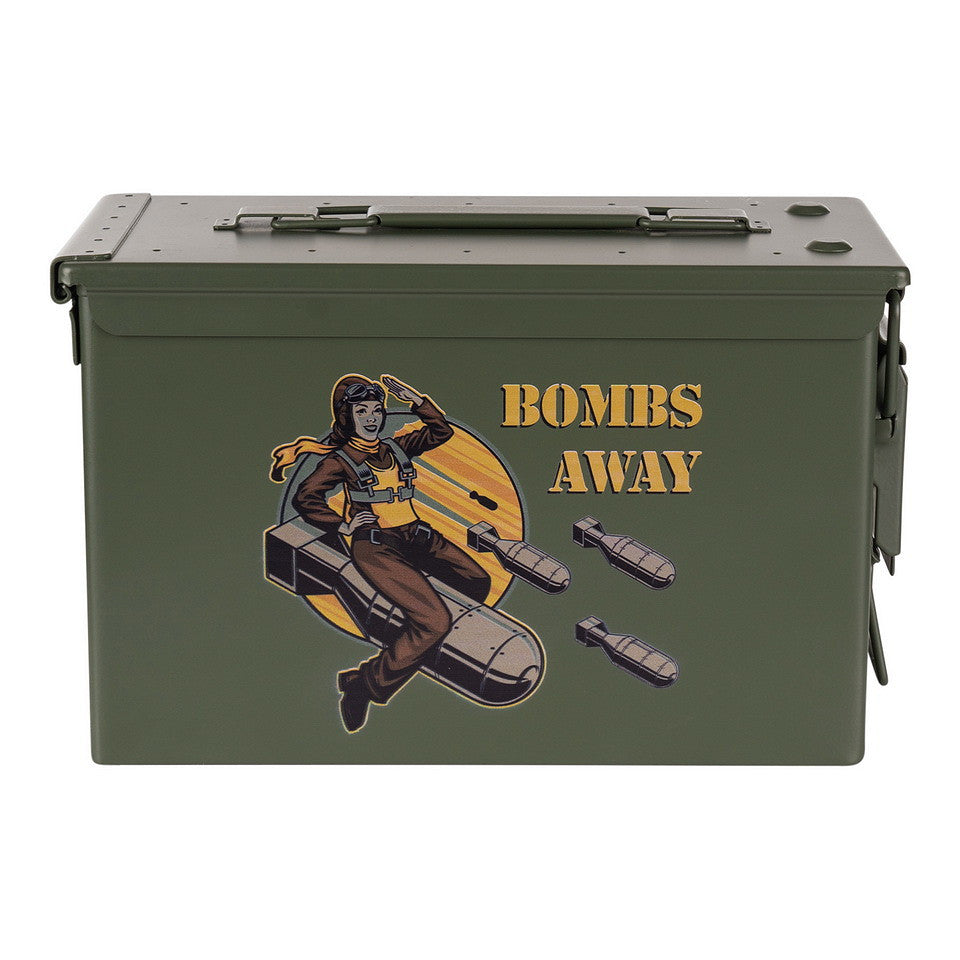 Cutie Munitie 50 Cal. Bombs Away Verde - Organizare Strategică