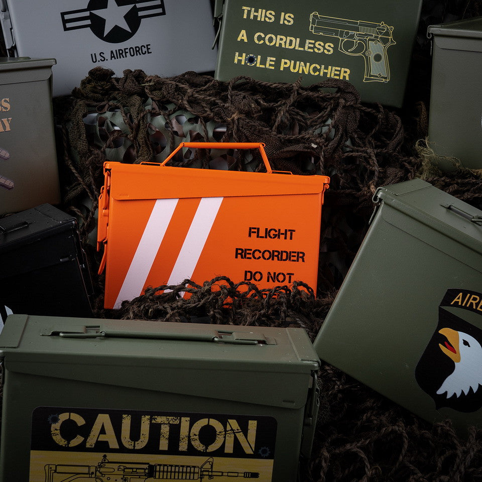 Cutie Munitii 30 Cal. Flight Recorder Portocaliu - Stocare Tactică Inviolabilă