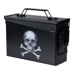 Cutie Tactical Munitiekist 30 Cal. Skull and Bones Negru - Siguranță și Stil Militar