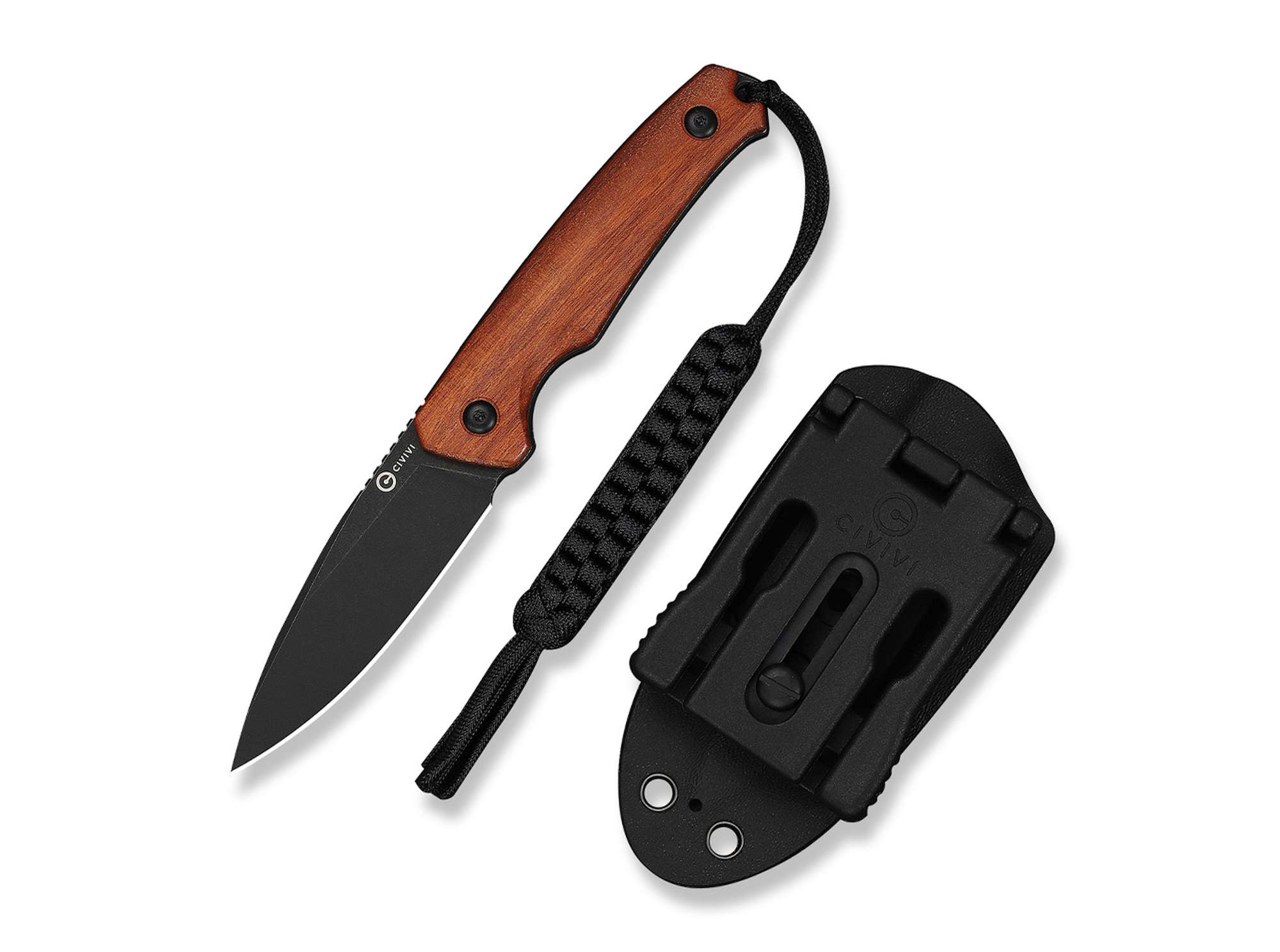 Cutit Altus Fixed Blade Guibourtia CIVIVI- Maner Lemn Guibourtia, Lama