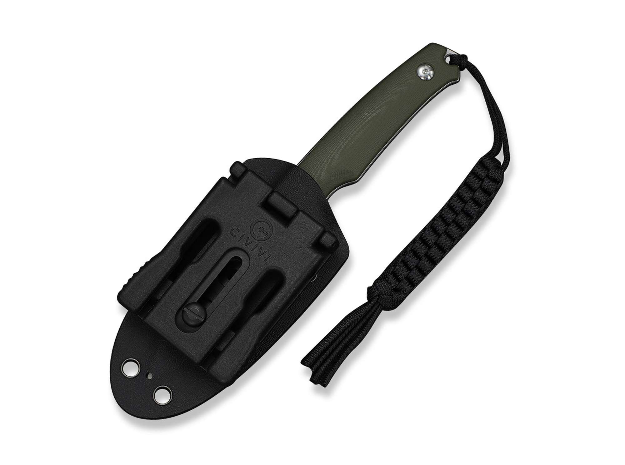Cutit Altus Fixed Blade OD Green G10 CIVIVI- Utilizare EDC, Teaca Kydex