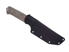 Cutit Base Camp Niolox Green Canvas Micarta MKM- Constructie Full-Tang, Lama Niolox