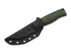 Cuțit Böker Bronco Mini CPM-3V Green Scandi – Bushcraft Compact, Extrem de Rezistent