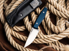 Cuțit Böker Daily Knives AK1 Droppoint MagnaCut Blue – EDC Premium, Ultra Ușor și Extrem de Performant