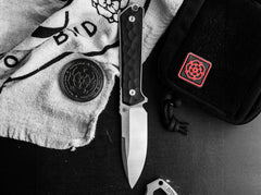 Cutit Böker Kiboku Richlite Black Rock Pattern Böker- Lama RWL-34, Maner Richlite