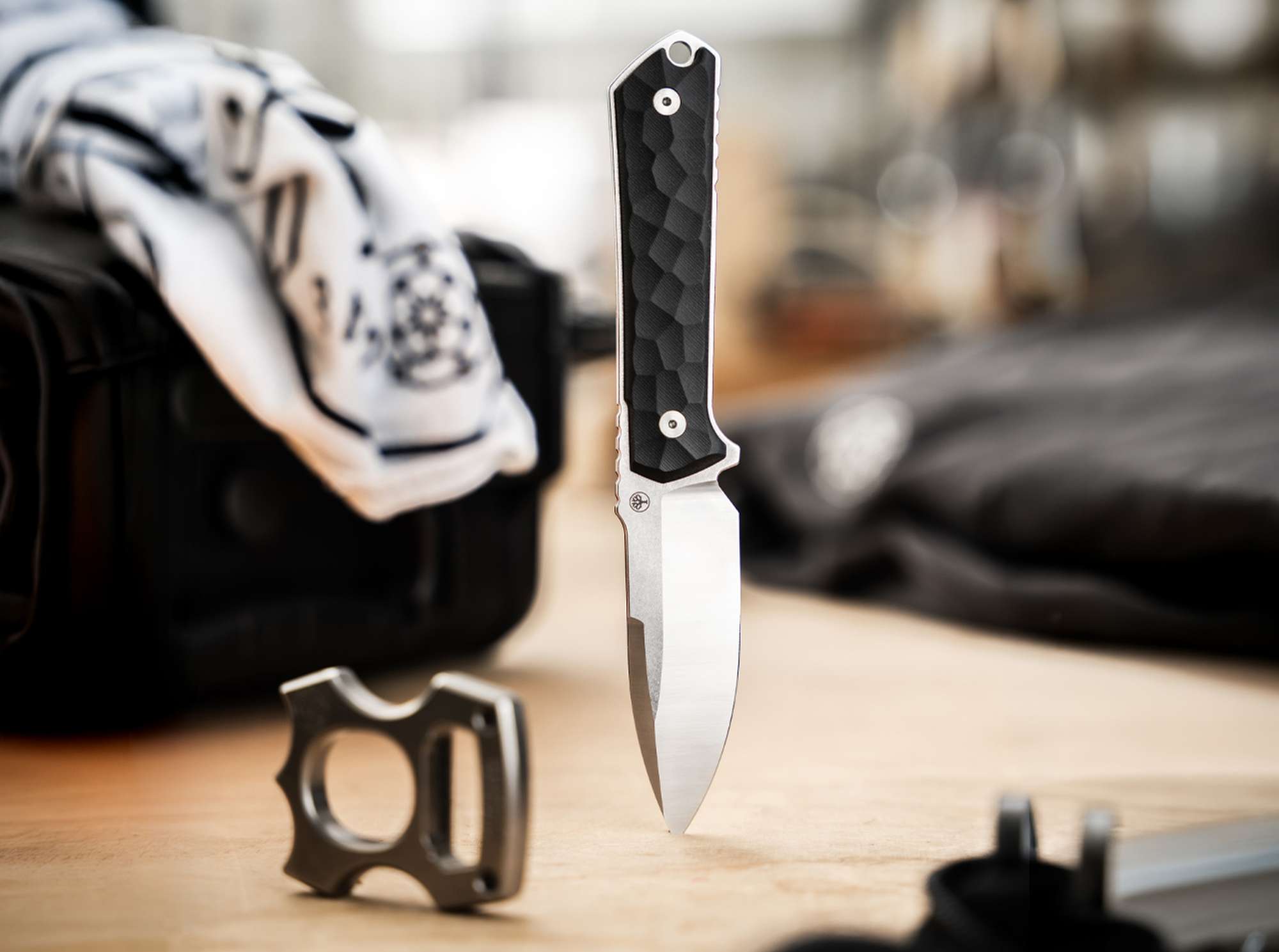 Cutit Böker Kiboku Richlite Black Rock Pattern Böker- Lama RWL-34, Maner Richlite
