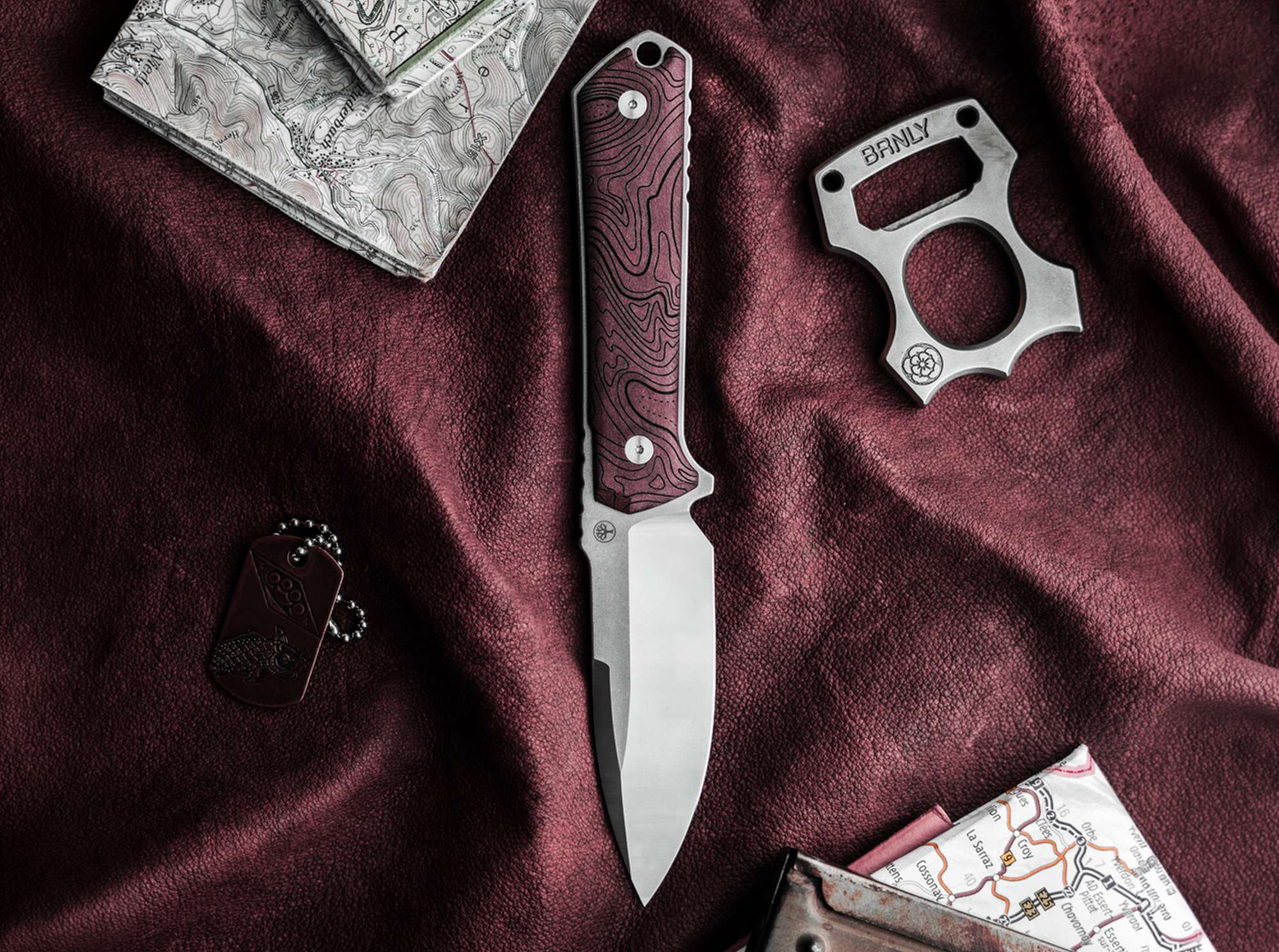 Cutit Böker Kiboku Richlite Red Topo Boker- Maner Richlite, Lama RWL-34
