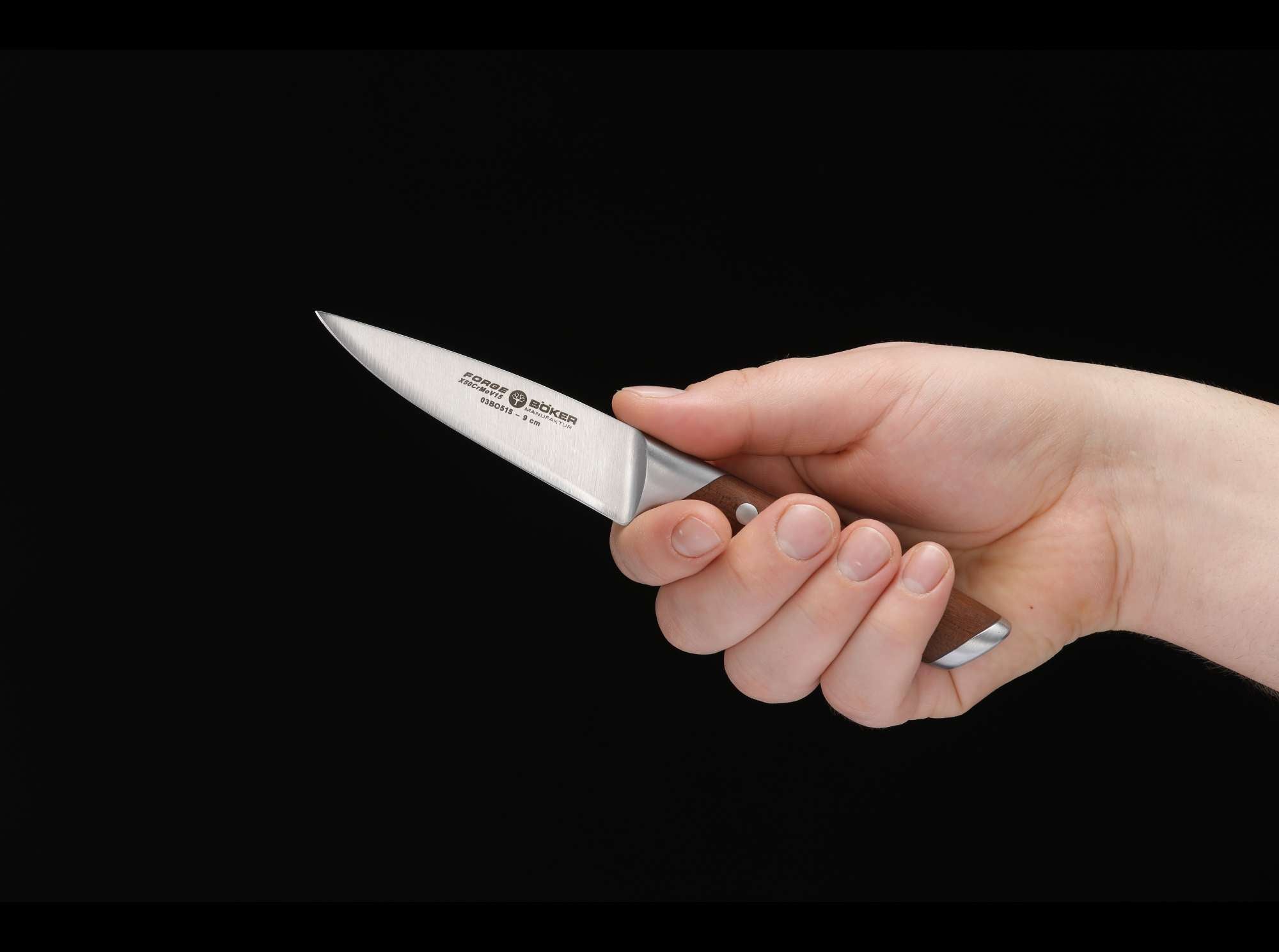 Cutit bucatarie Böker Plus Forge Wood Office Knife Böker- Maner Lemn Artar, Otel Premium