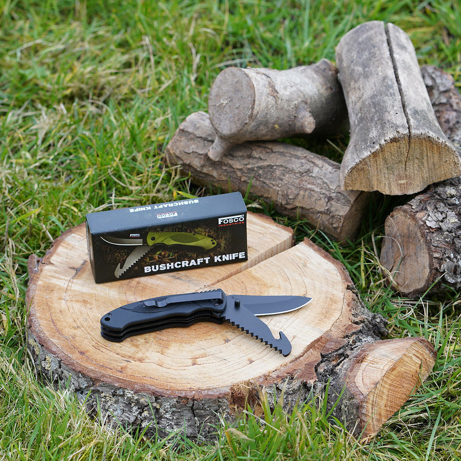 Cuțit Bushcraft mes Negru Fosco - Performanță Duală Esențială