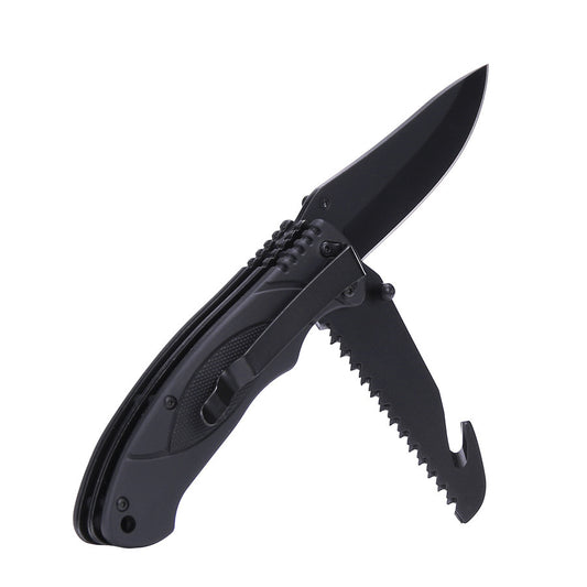 Cuțit Bushcraft mes Negru Fosco - Performanță Duală Esențială